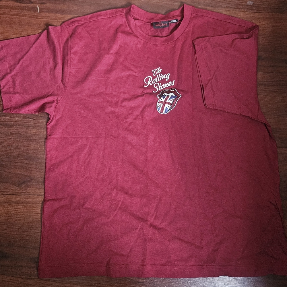 NWOT Men's Rolling Stones Maroon T-Shirt Size 2XL